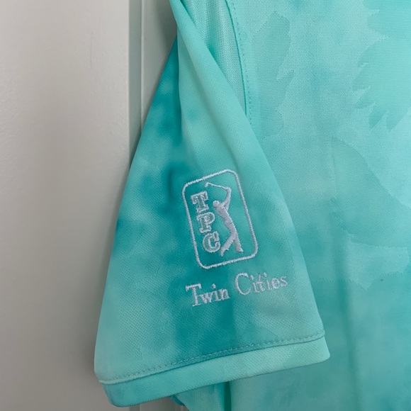 Nike Womens Dri-Fit Victory Printed Polo Mint Foam/Barely Green - Picture 4 of 5